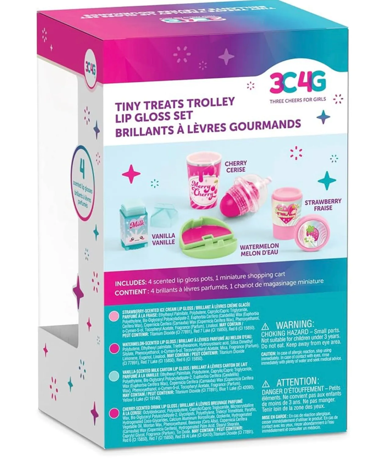 3c4g Tiny Treats Trolley Lip Gloss Set