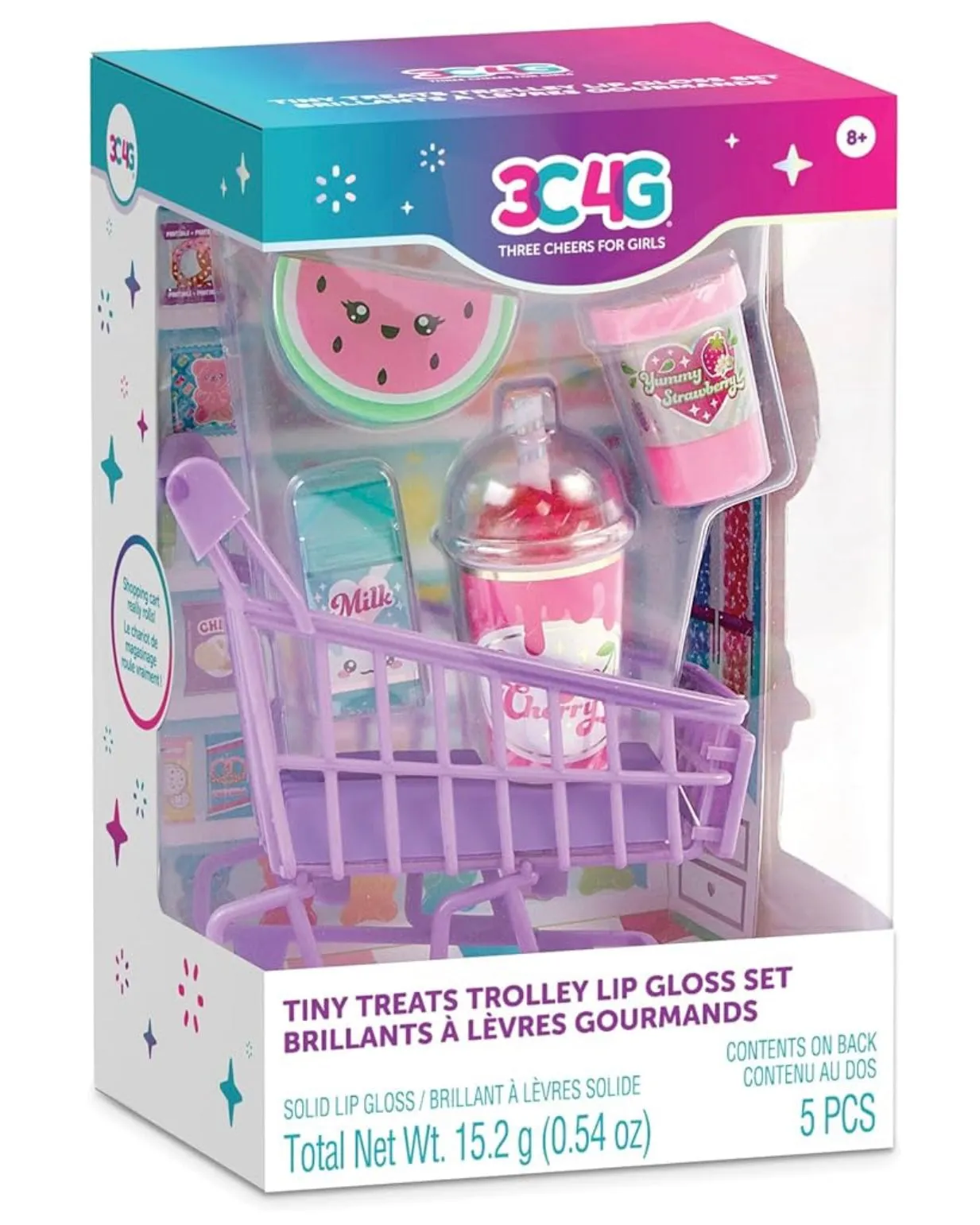 3c4g Tiny Treats Trolley Lip Gloss Set