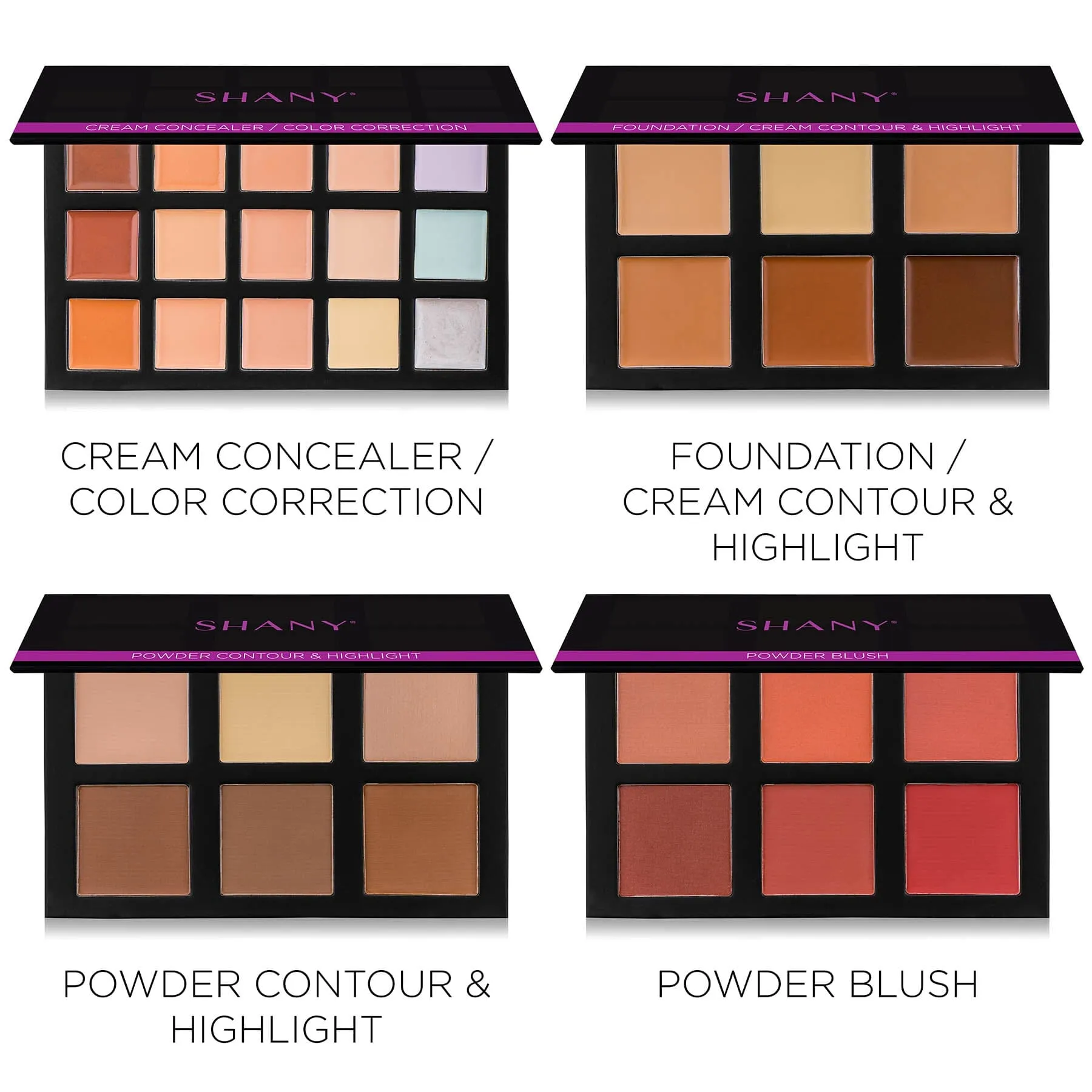 4-Layer Contour/Highlight Makeup Set - Refills