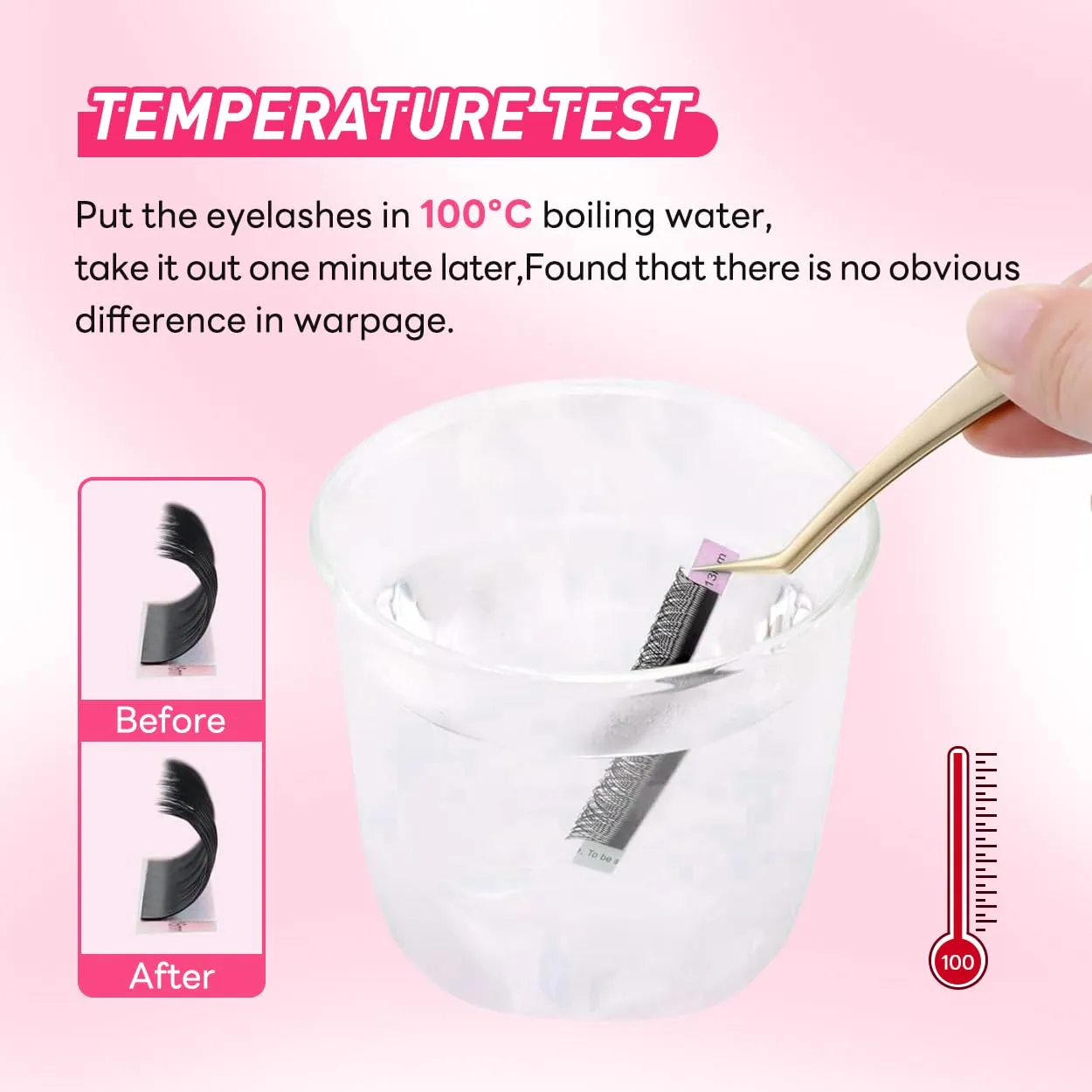 5D W Shape Eyelash Extension Natural Soft Volume 0.07mm C Curl 8-15mm Mix Premade Fans Faux Mink Matte Black Cluster 12 rows