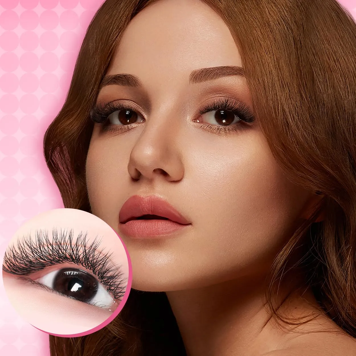 5D W Shape Eyelash Extension Natural Soft Volume 0.07mm C Curl 8-15mm Mix Premade Fans Faux Mink Matte Black Cluster 12 rows