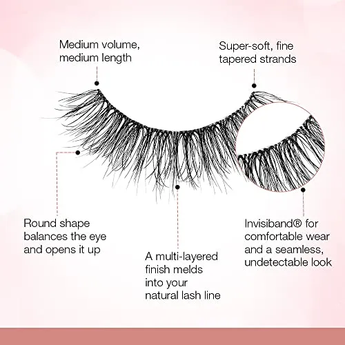 Ardell Strip Lashes Naked Lashes 431 with Invisiband, 1 pair