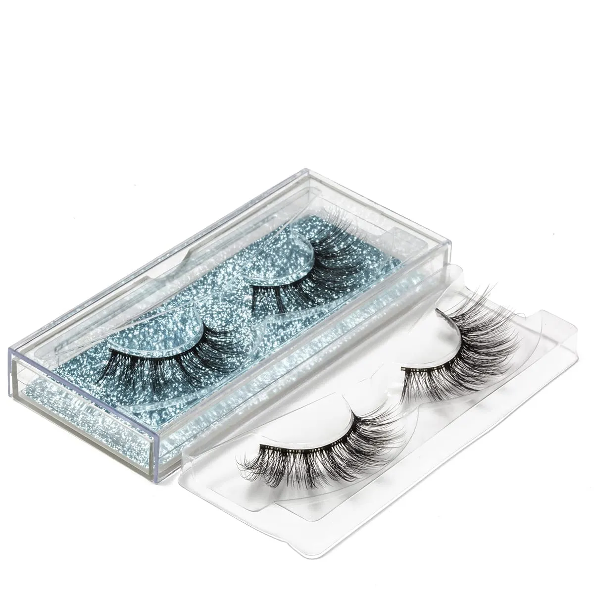 DYSILK Lashes False Eyelashes 7 Pairs Manga Lashes Natural Anime Lashes and 5 Pairs 6D lashes Faux Mink Eyelashes
