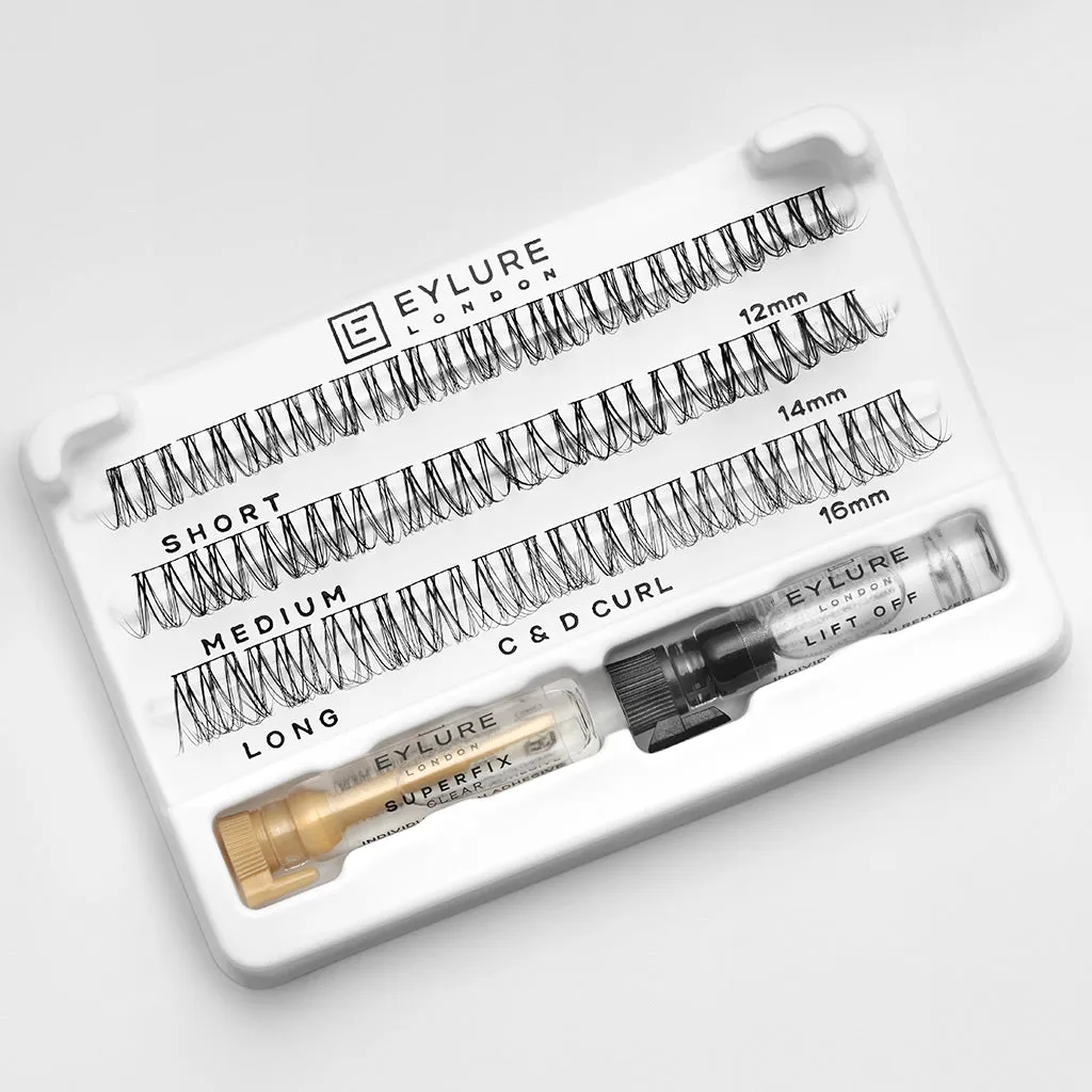 Eylure Salon Extensions Individual Lashes C & D Curl