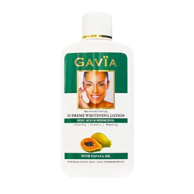 Gavia Supreme Whitening Lotion Kojic Acid & Resorcinol With Papaya Oil 500 ml