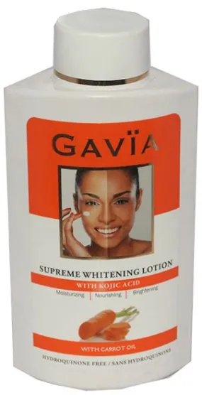 Gavia Supreme Whitening Lotion With Carrot Oil 500 ml