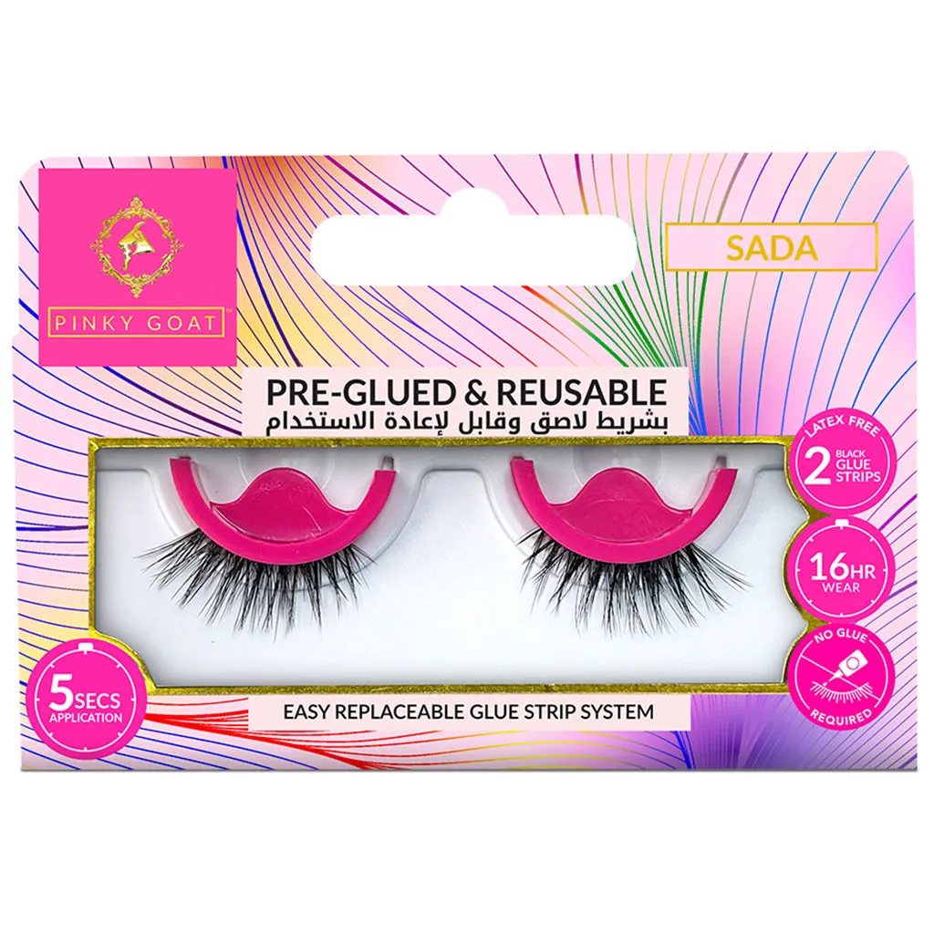 Pinky Goat Pre-Glued Lashes - Sada