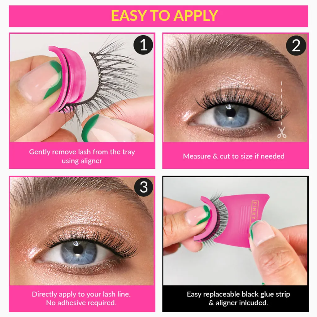 Pinky Goat Pre-Glued Lashes - Sada