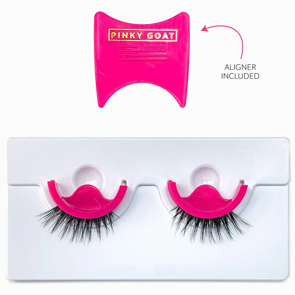 Pinky Goat Pre-Glued Lashes - Sada